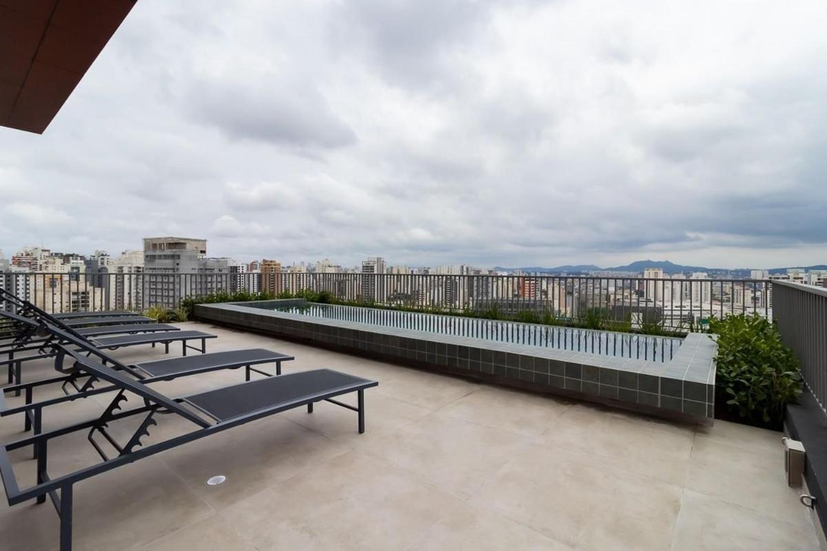 Studio Em Frente Ao Allianz Parque Com Piscina Na Cobertura - Vn 16 Appartamento San Paolo Esterno foto
