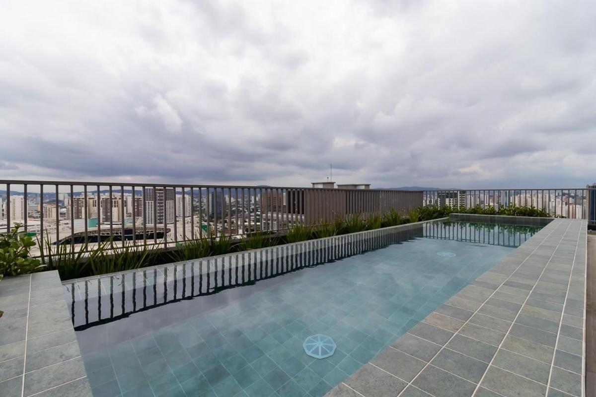 Studio Em Frente Ao Allianz Parque Com Piscina Na Cobertura - Vn 16 Appartamento San Paolo Esterno foto