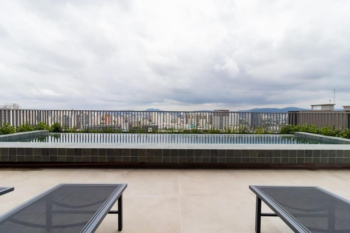 Studio Em Frente Ao Allianz Parque Com Piscina Na Cobertura - Vn 16 Appartamento San Paolo Esterno foto